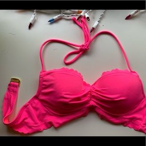 Victoria’s Secret Pink Scallop Bikini Top